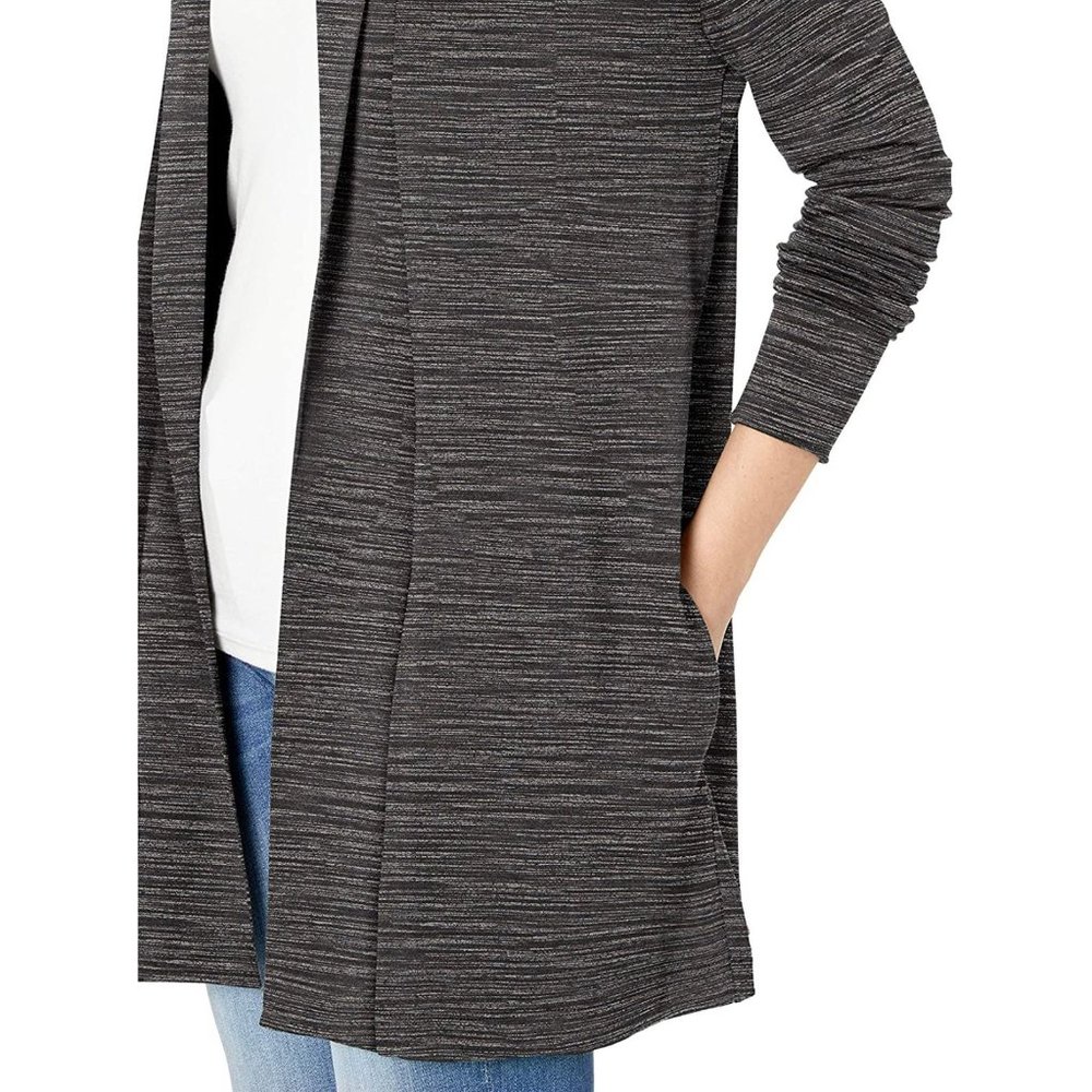 Daily Ritual Grey Space Dye Oversize Open Cardigan - Picture 8 of 9